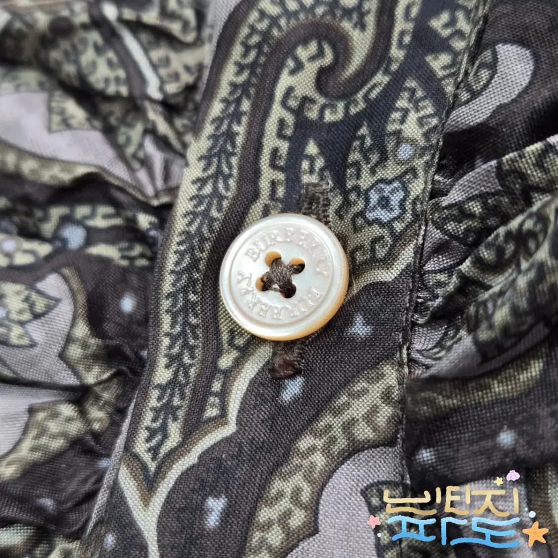 100 BURBERRY 크리스토퍼 베일리 08FW 페이즐리 실크 셔츠 상품이미지6