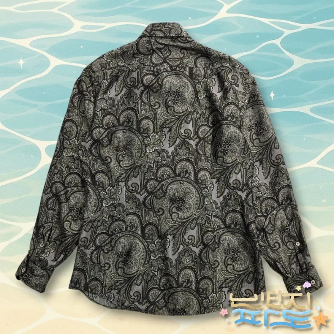 100 BURBERRY 크리스토퍼 베일리 08FW 페이즐리 실크 셔츠 상품이미지7