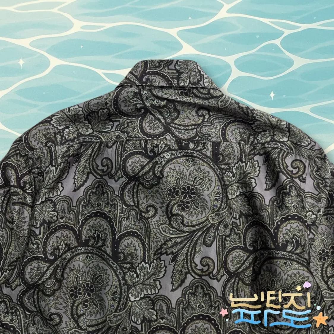 100 BURBERRY 크리스토퍼 베일리 08FW 페이즐리 실크 셔츠 상품이미지8