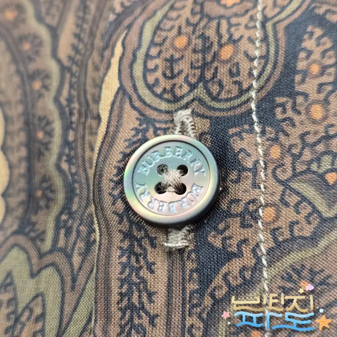 100 BURBERRY 크리스토퍼 베일리 08FW 페이즐리 실크 셔츠 상품이미지6