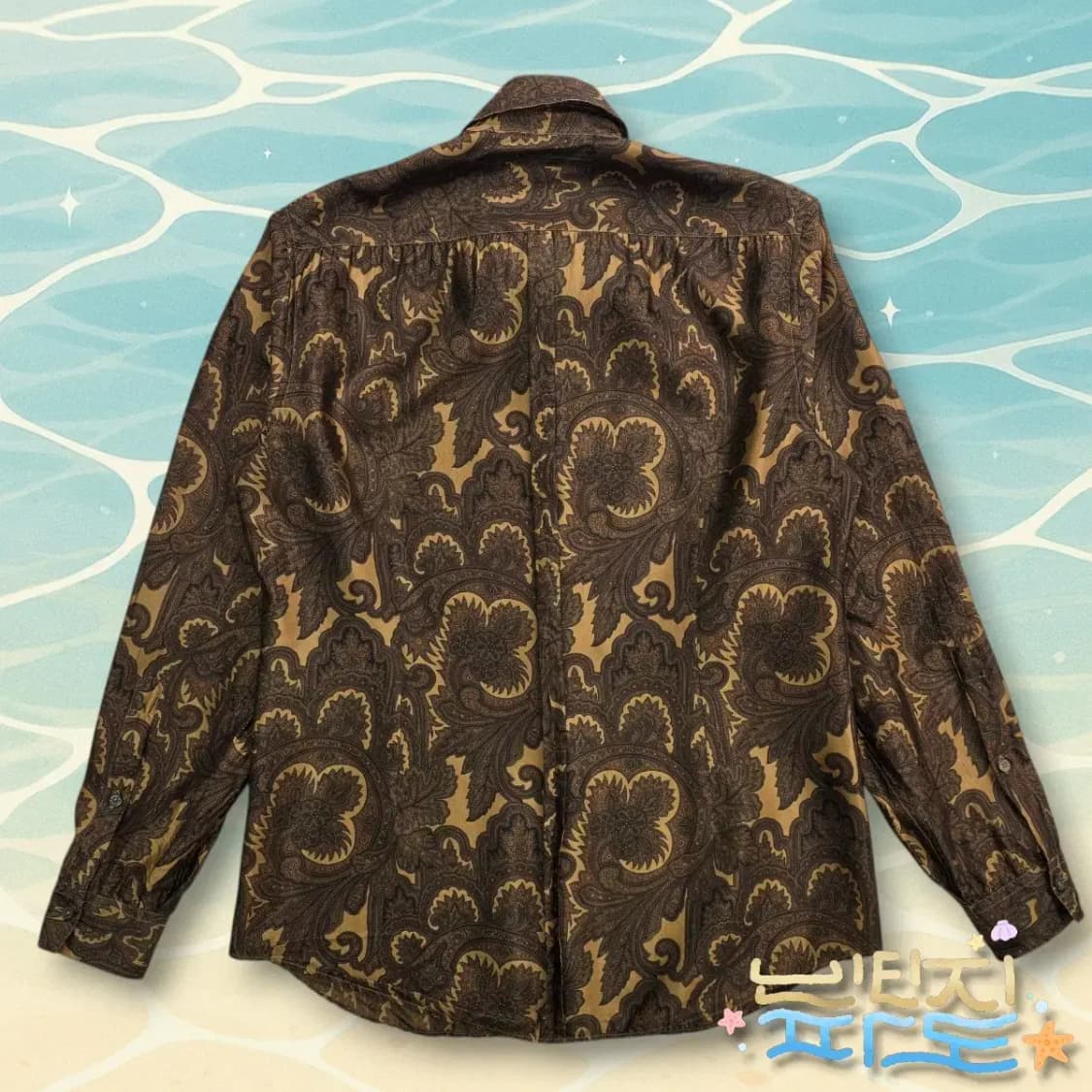 100 BURBERRY 크리스토퍼 베일리 08FW 페이즐리 실크 셔츠 상품이미지7