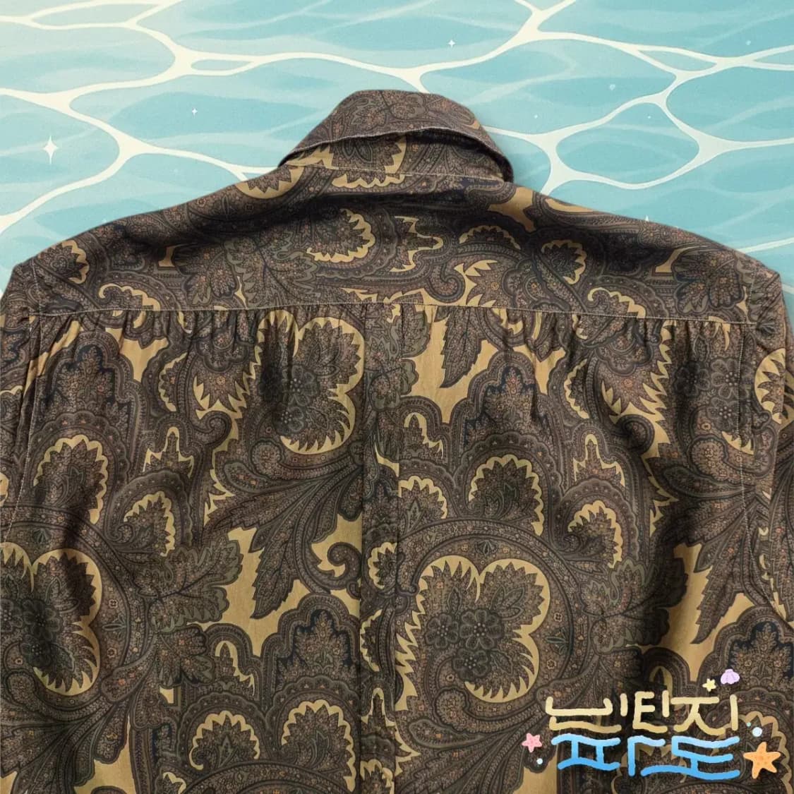 100 BURBERRY 크리스토퍼 베일리 08FW 페이즐리 실크 셔츠 상품이미지8