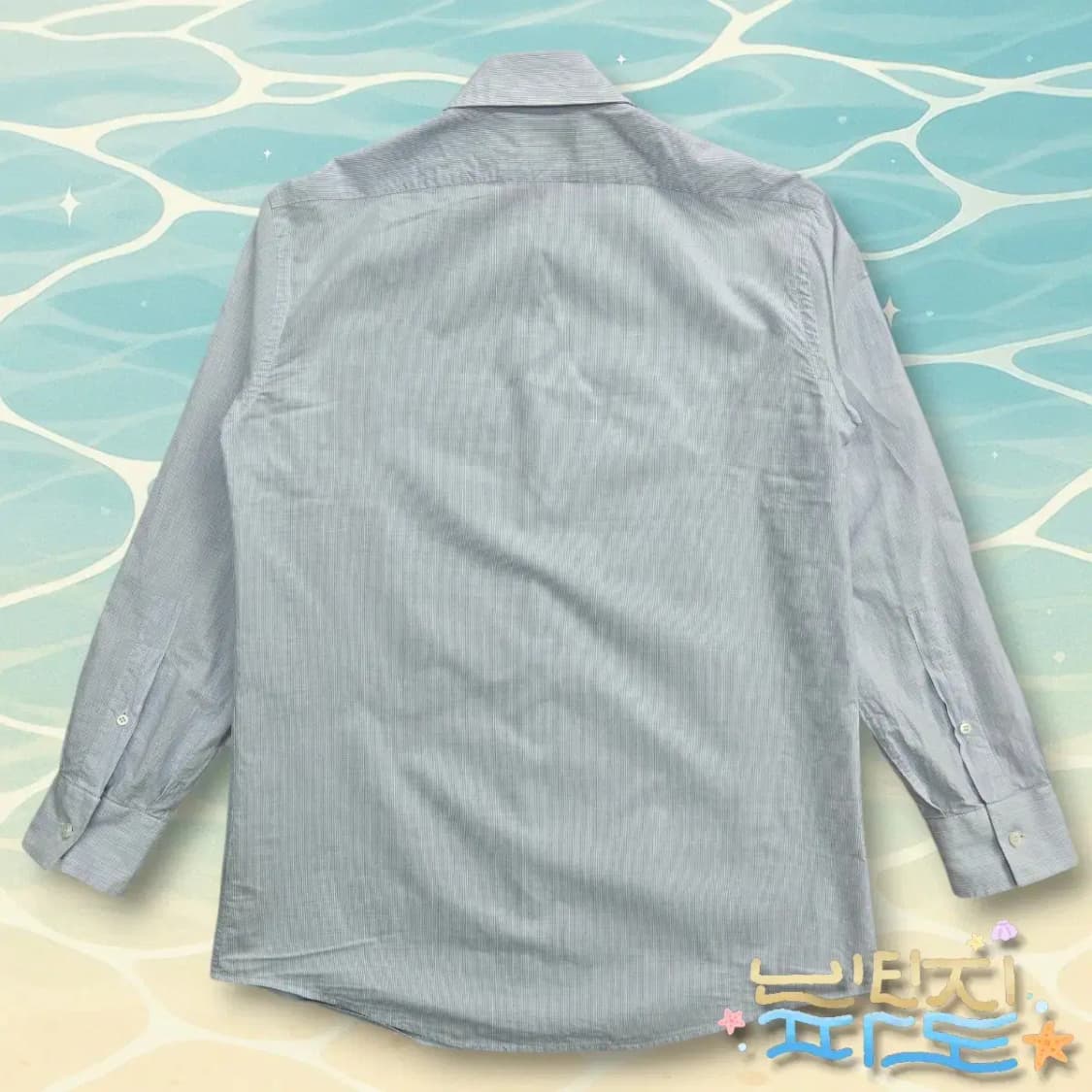 95 BURBERRY 버버리 줄지 프릴 셔츠 상품이미지7