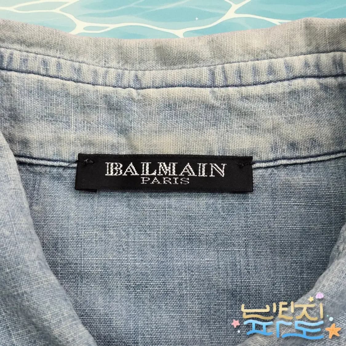 M BALMAIN 발망 11FW 데님 웨스턴 셔츠 상품이미지6
