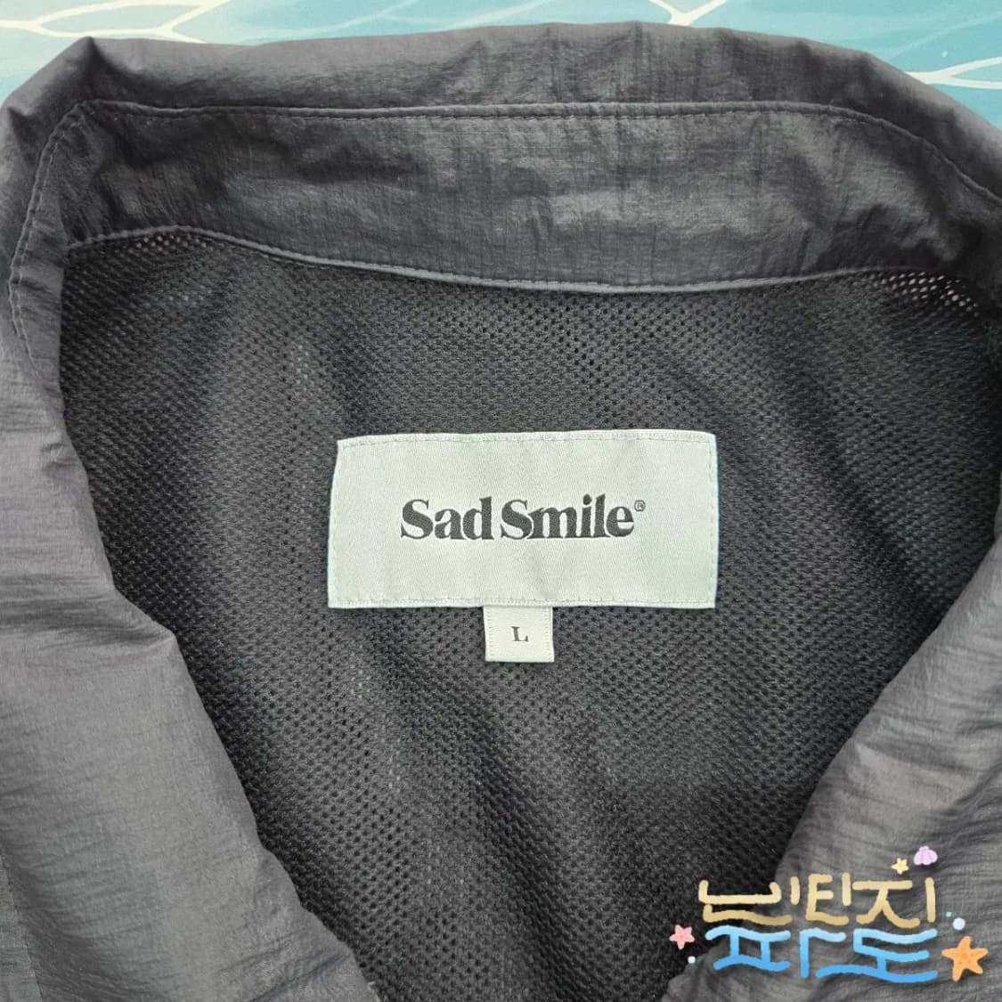 L 105 커스텀멜로우 새드스마일 립스탑 셔켓 상품이미지5