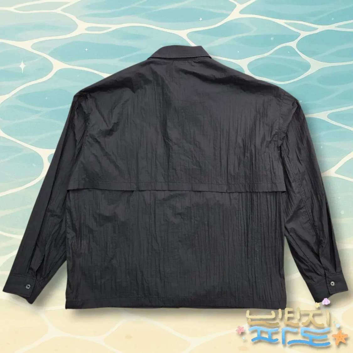 L 105 커스텀멜로우 새드스마일 립스탑 셔켓 상품이미지6