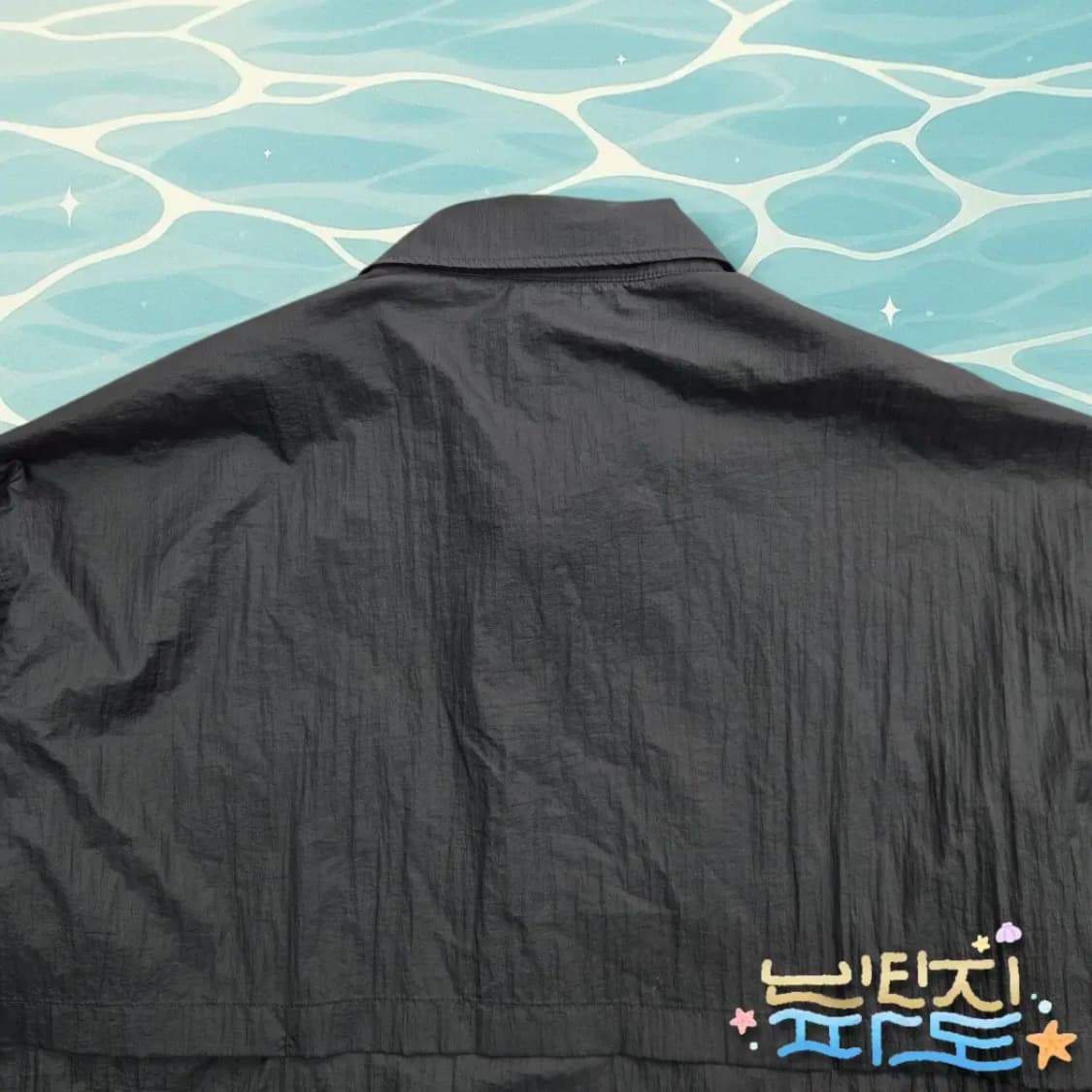 L 105 커스텀멜로우 새드스마일 립스탑 셔켓 상품이미지7