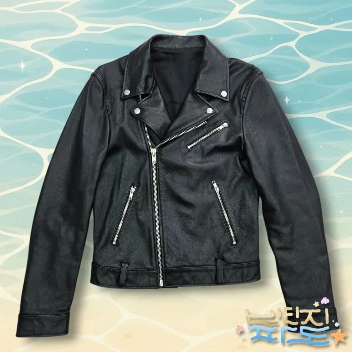 90, 2 페르드르 알렌느 카프스킨 라이더자켓 상품이미지1