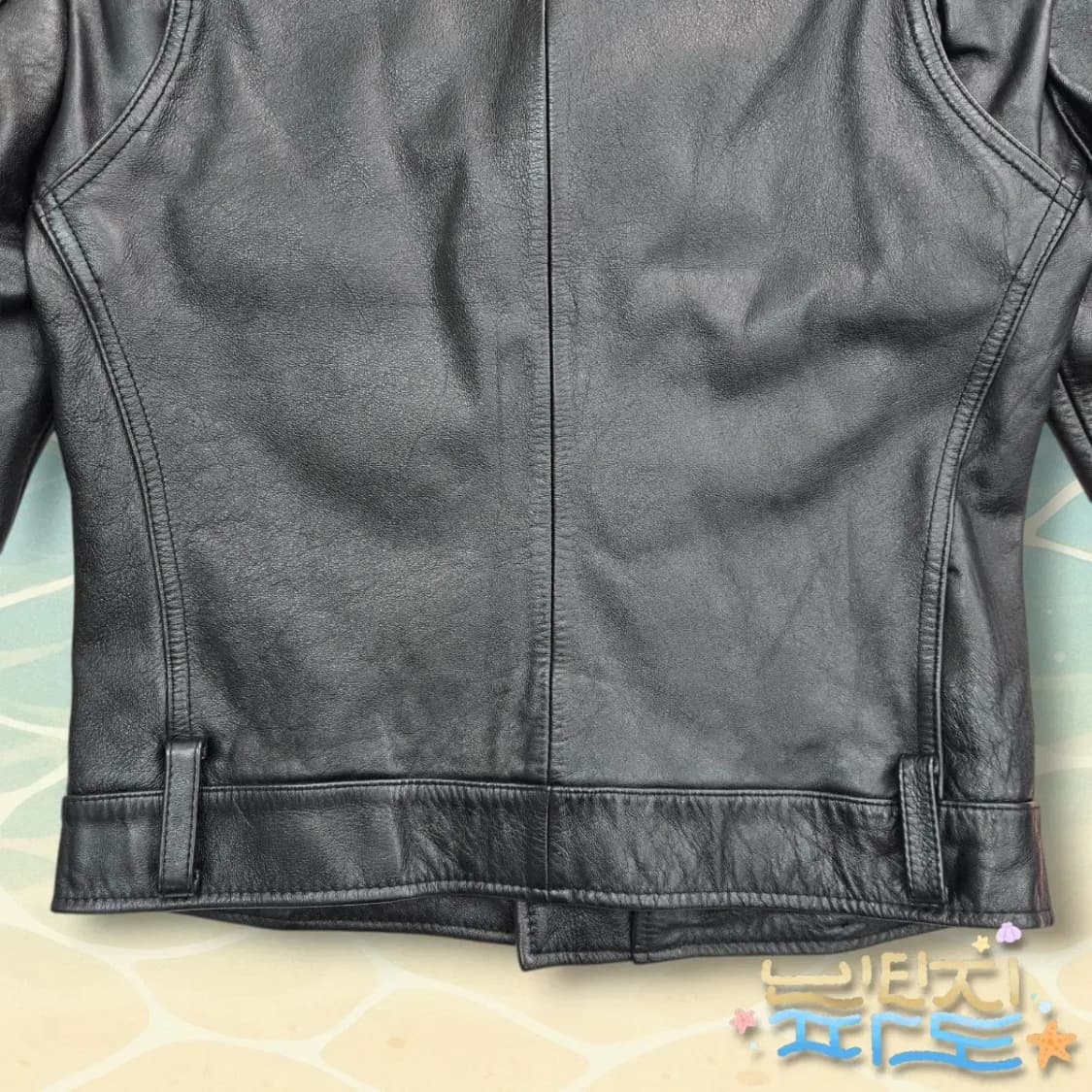 90, 2 페르드르 알렌느 카프스킨 라이더자켓 상품이미지7