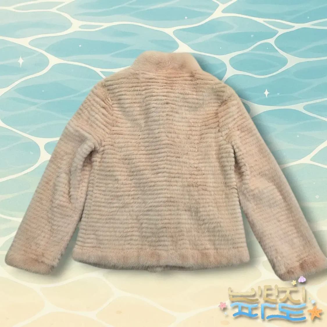 55 W.Doubledot 연핑크 천연 밍크자켓 상품이미지10