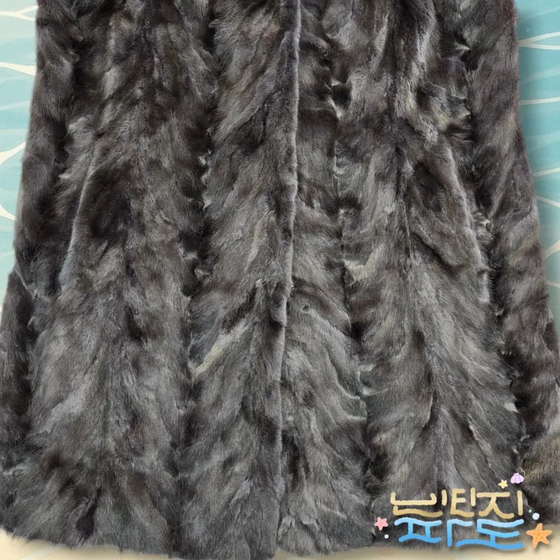 95 LEEGA 리가 천연 쪽밍크 후드 조끼코트 자켓 상품이미지3