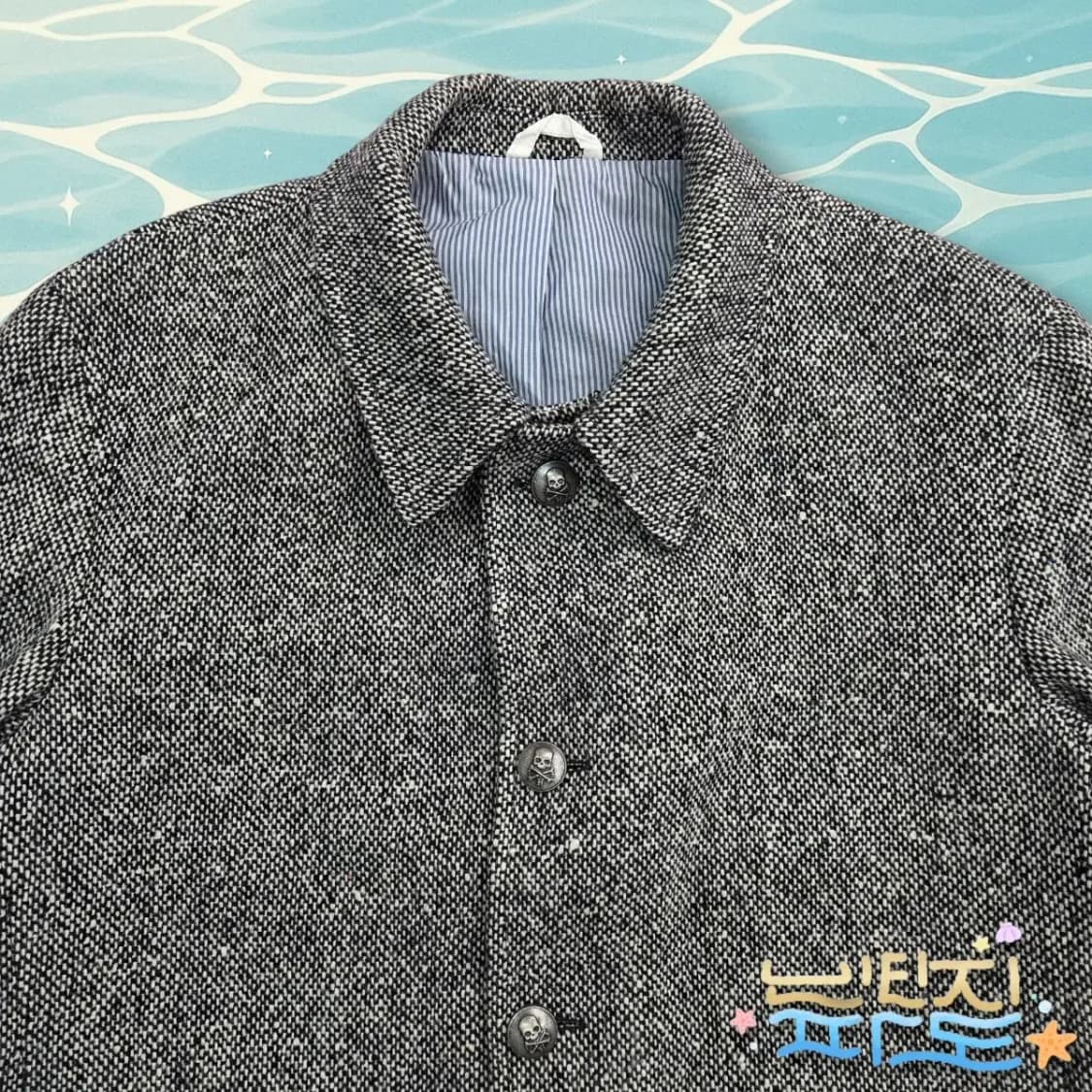 100 52 하이드로겐 라나울 트위드 코트 상품이미지2