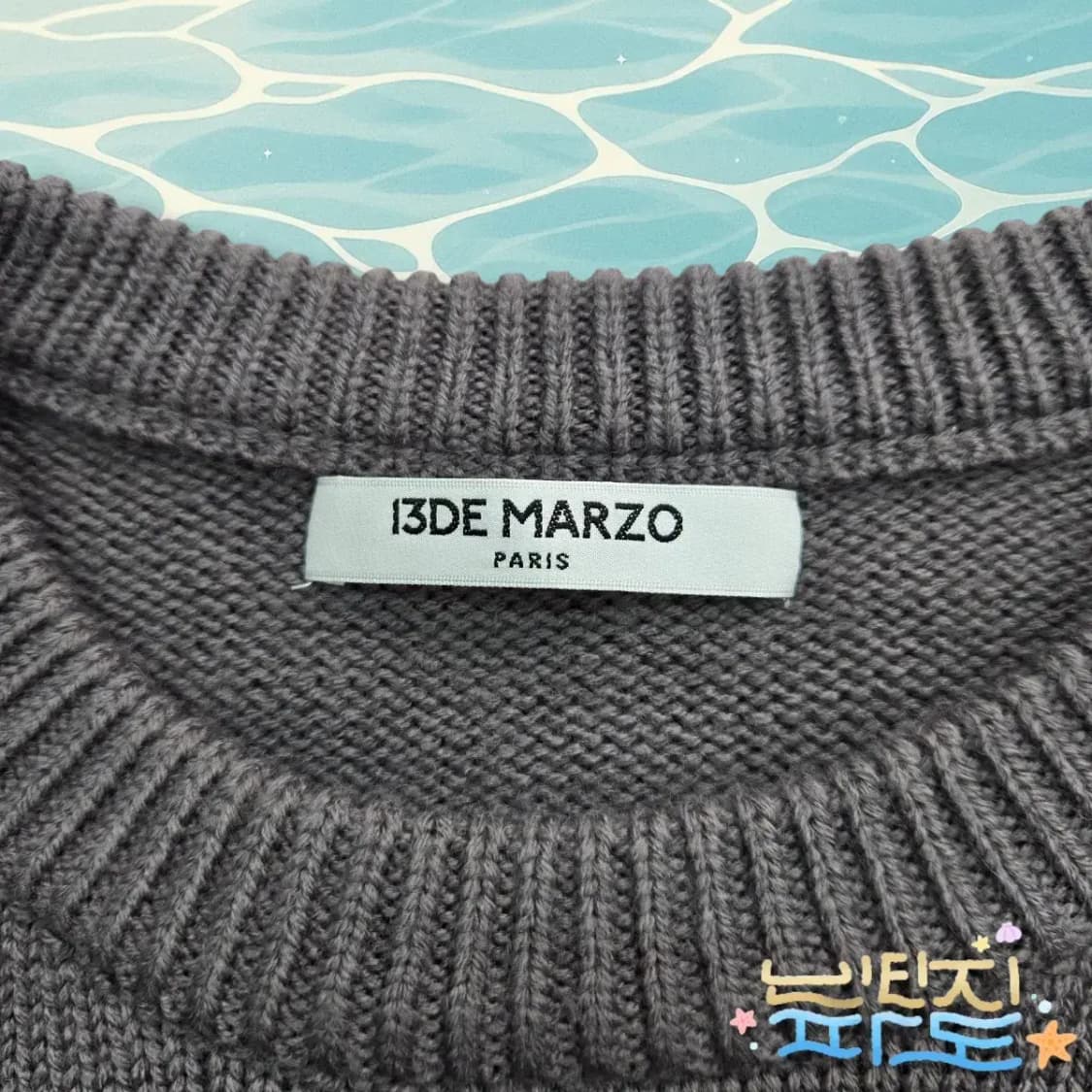 L 13DE MARZO 데미지 큐빅 니트 상품이미지6