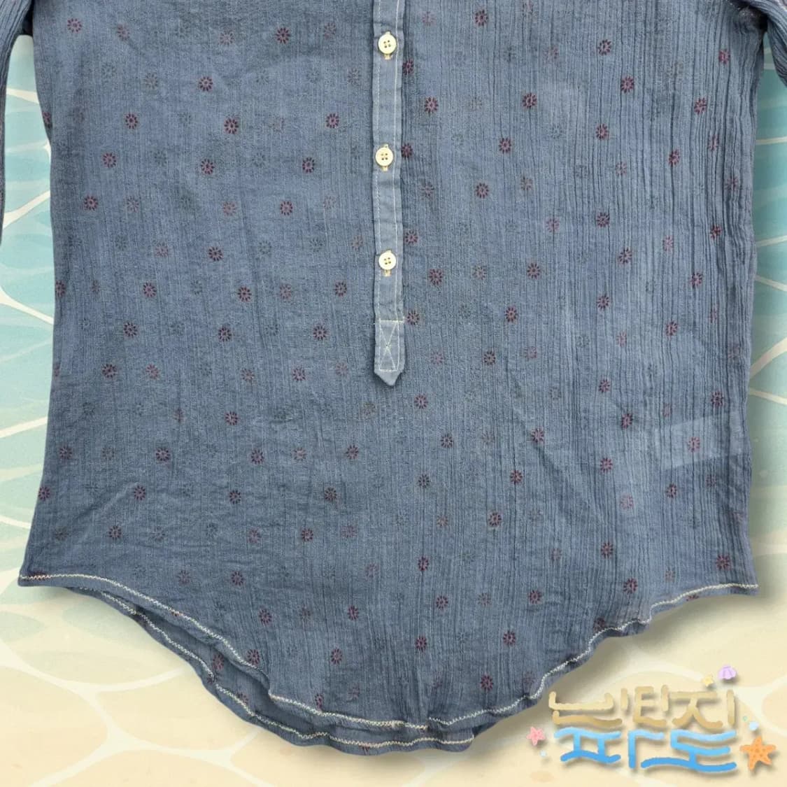 S 자딕앤볼테르 패턴 시스루 블라우스 상품이미지3