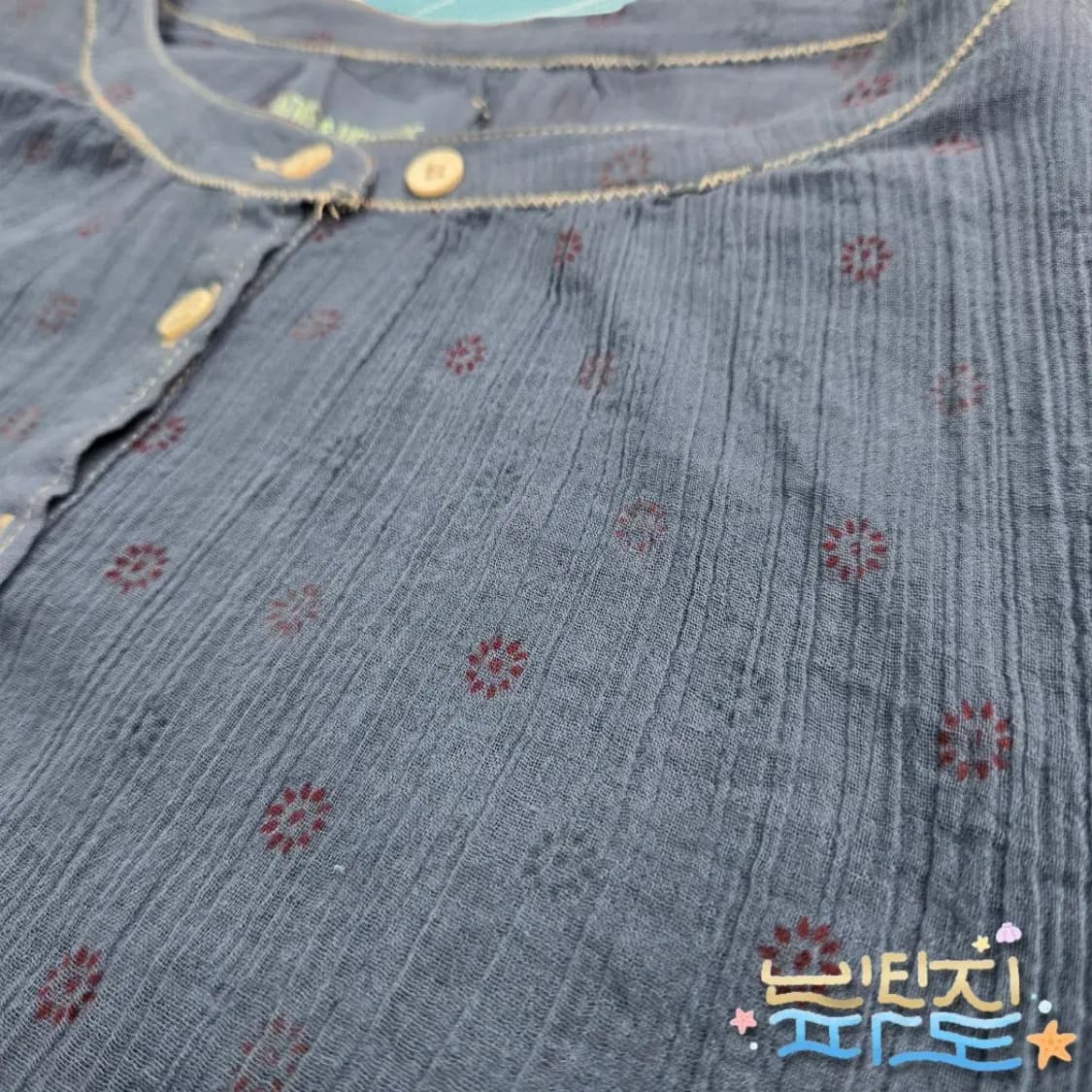 S 자딕앤볼테르 패턴 시스루 블라우스 상품이미지4