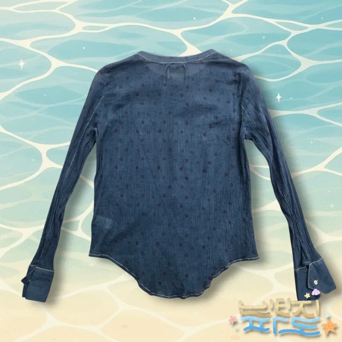 S 자딕앤볼테르 패턴 시스루 블라우스 상품이미지6