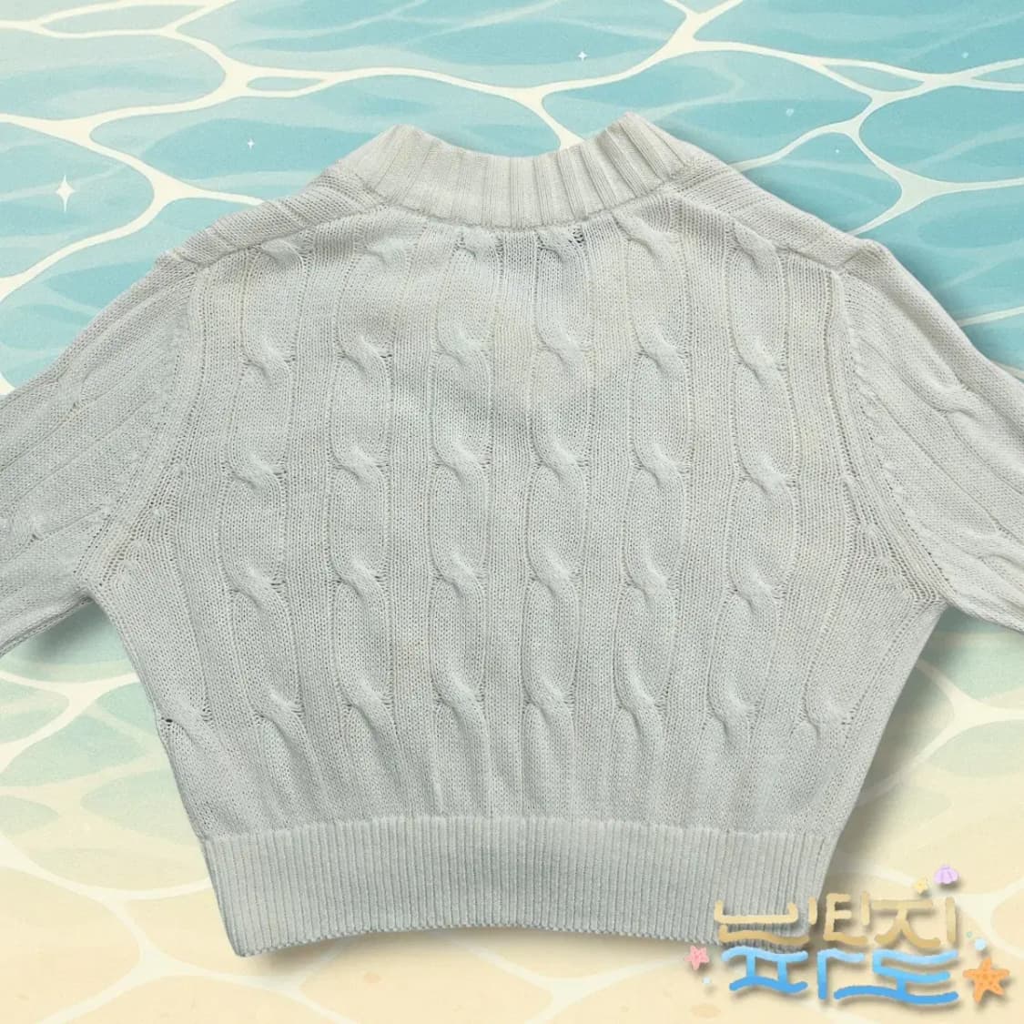 M 인사일런스 코튼 숏 브이넥니트 상품이미지6