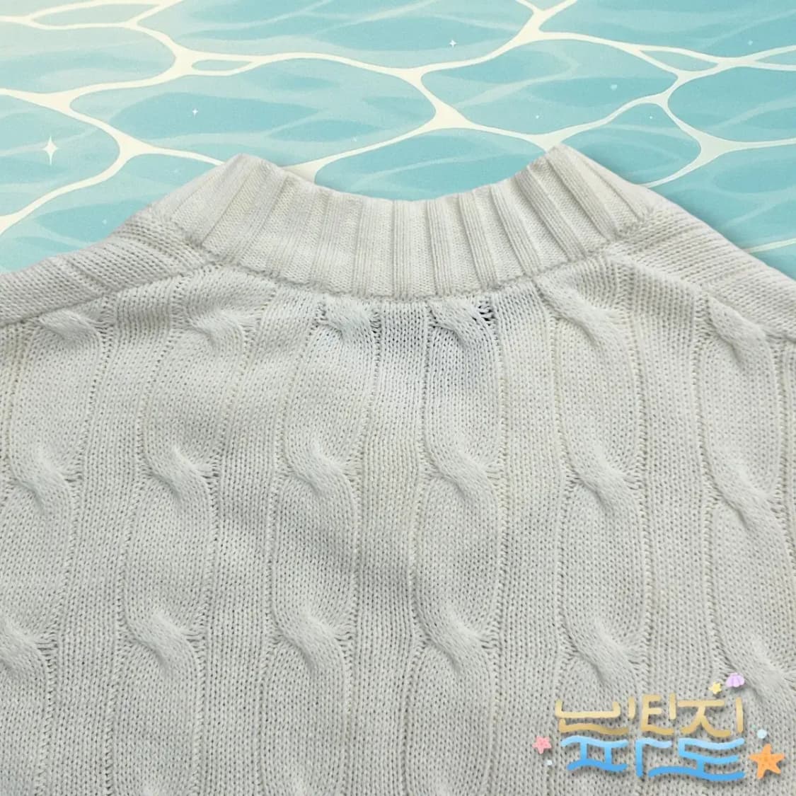 M 인사일런스 코튼 숏 브이넥니트 상품이미지7