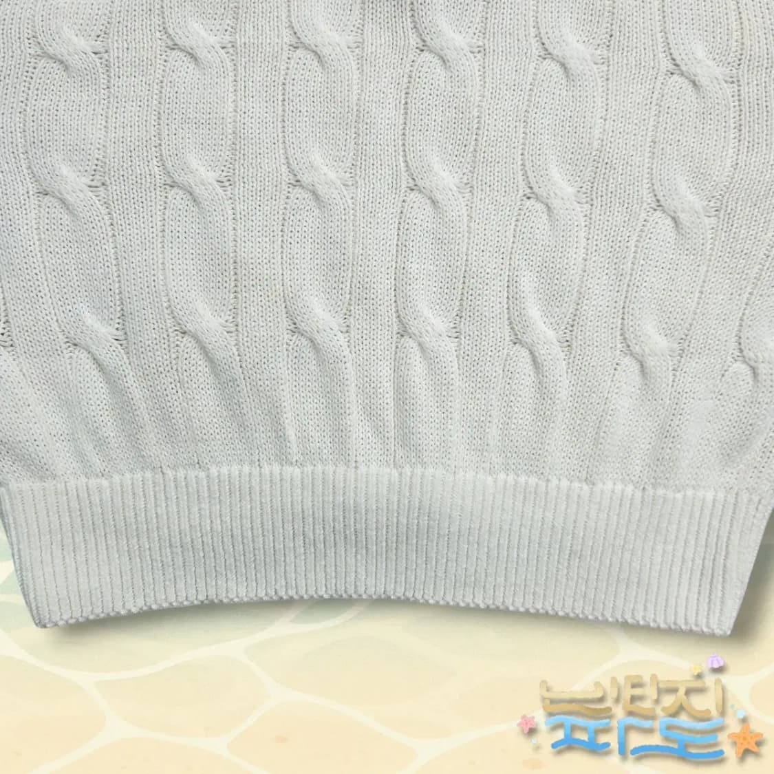 M 인사일런스 코튼 숏 브이넥니트 상품이미지8