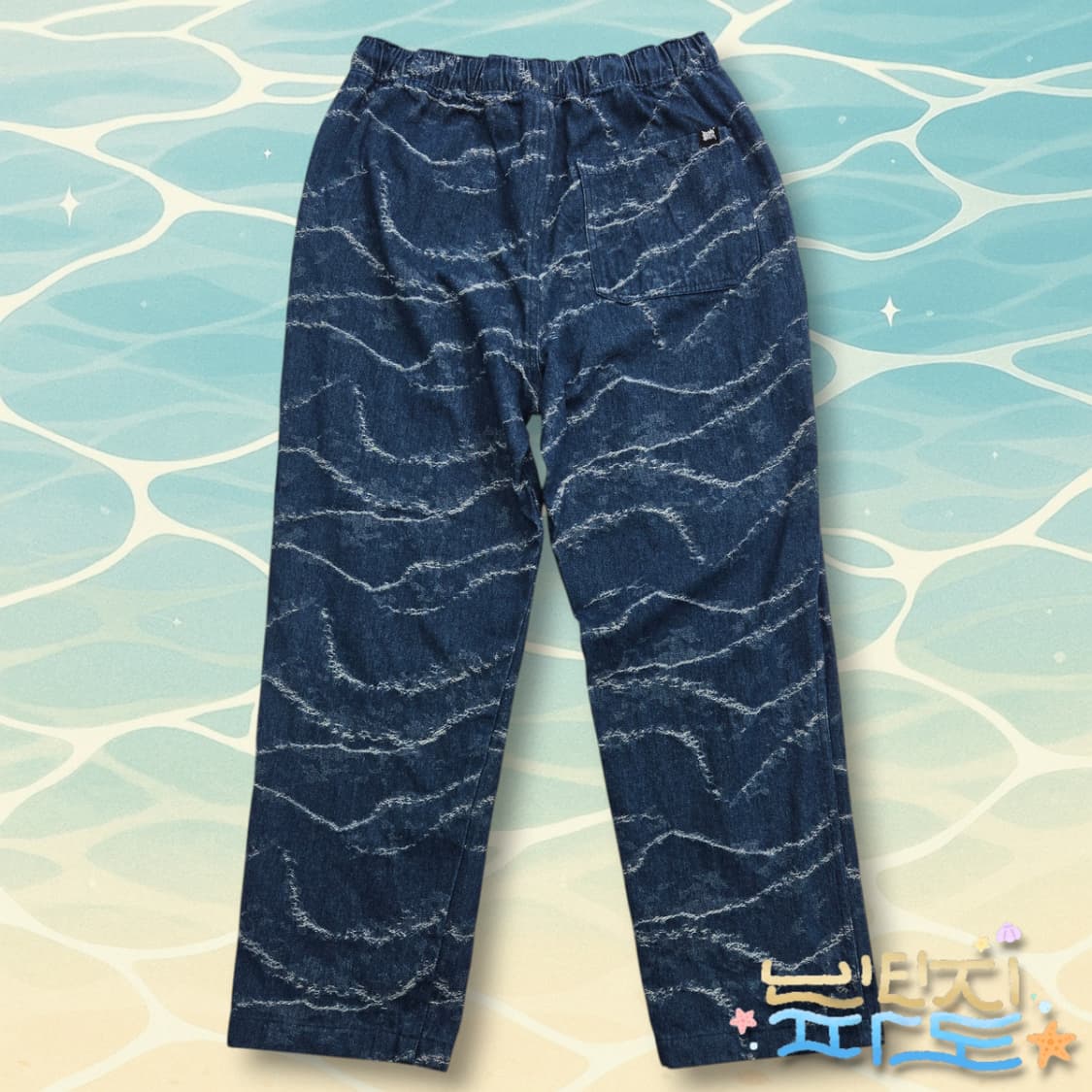 XL 브라운브레스 TAG GLITCH 데님 밴딩팬츠 상품이미지7