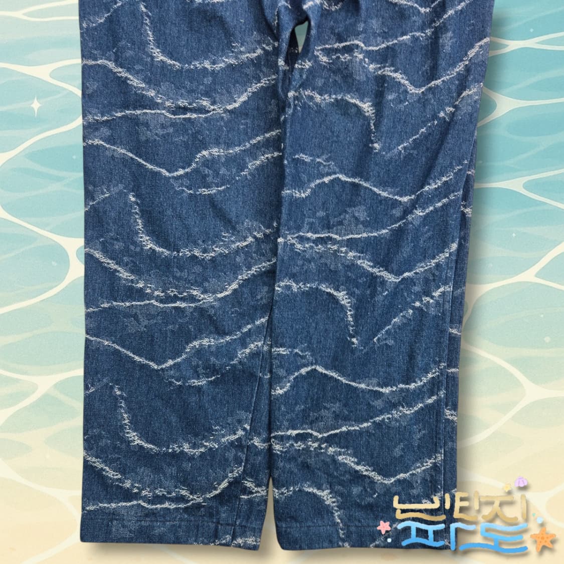 XL 브라운브레스 TAG GLITCH 데님 밴딩팬츠 상품이미지9