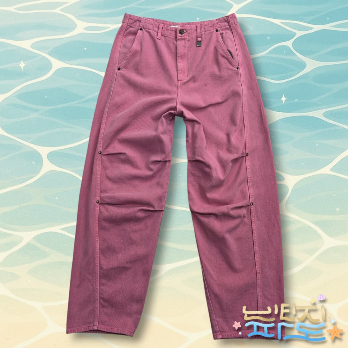 L 마땡킴 컬러 볼륨 데님팬츠 상품이미지1