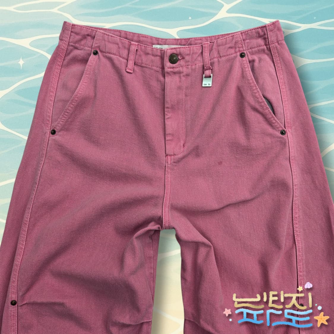 L 마땡킴 컬러 볼륨 데님팬츠 상품이미지2