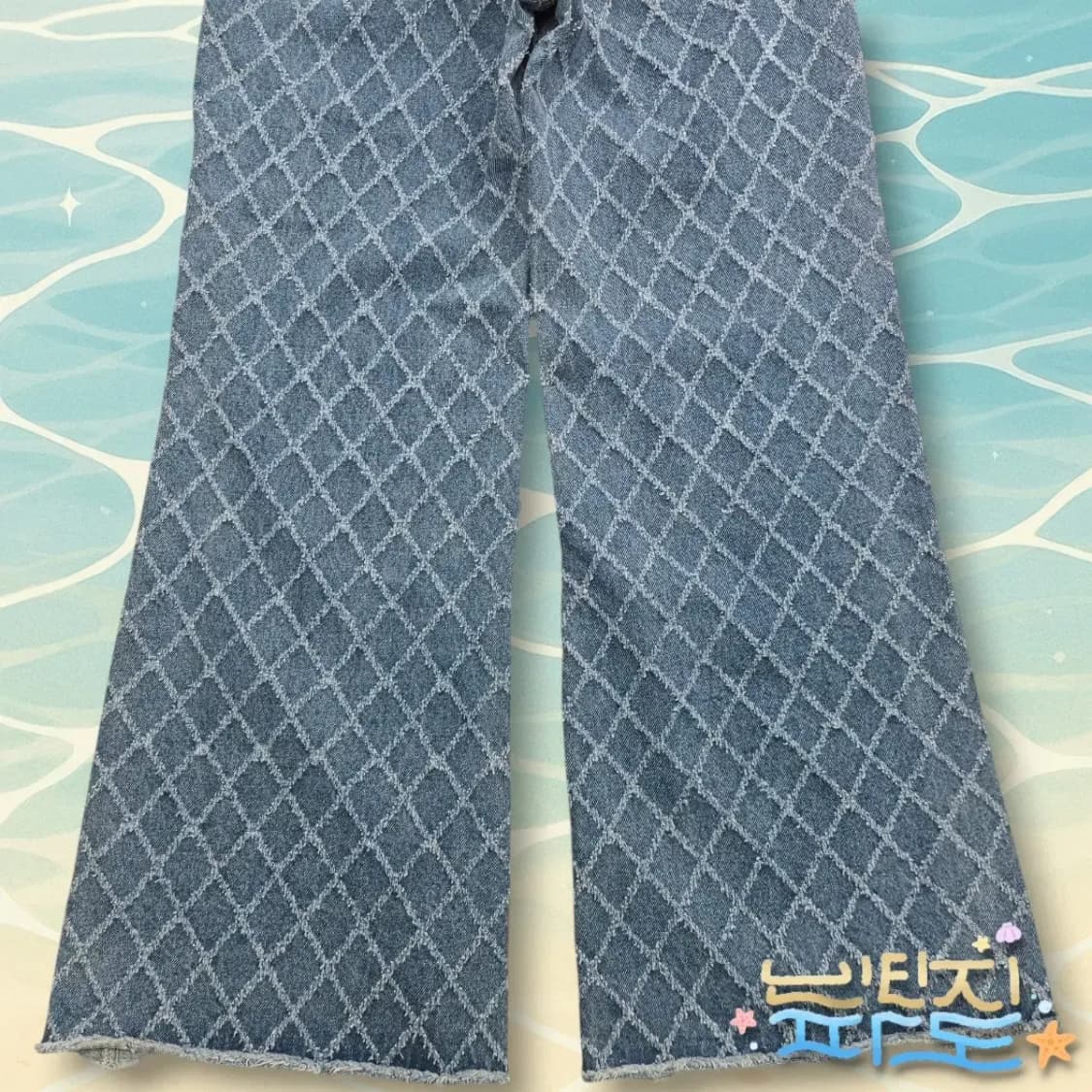 27 서쿠키 SEOOOCOOKIE 패턴 와이드 데님 상품이미지7