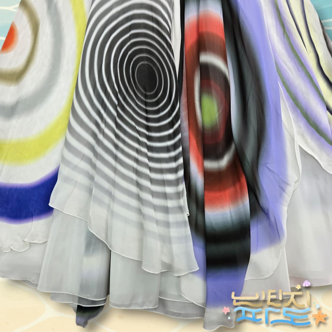 38 FENDI 08SS 칼라거펠트 컬렉션 실크 플레어 스커트 상품이미지6