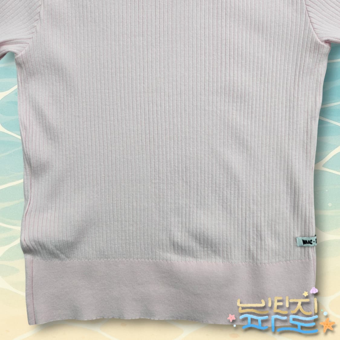 4 100 WAAC 헬로키티 22SS 골프 반팔 골지니트 상품이미지10