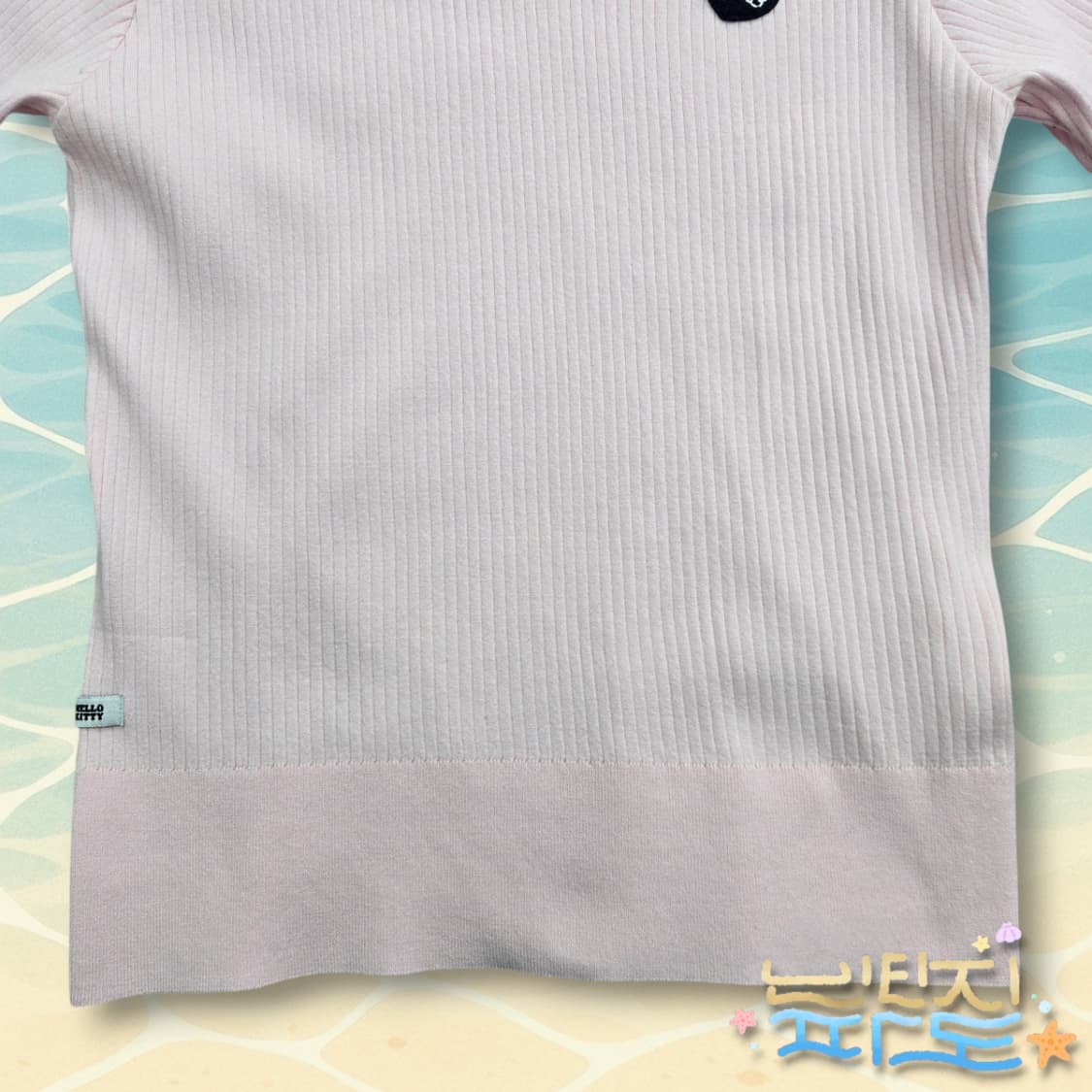 4 100 WAAC 헬로키티 22SS 골프 반팔 골지니트 상품이미지3