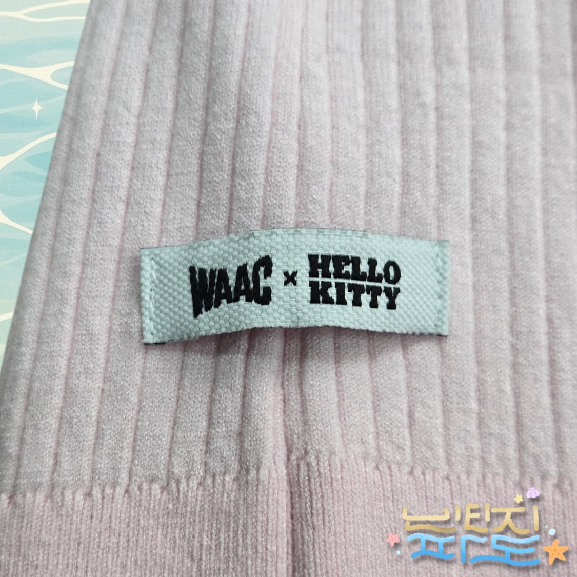 4 100 WAAC 헬로키티 22SS 골프 반팔 골지니트 상품이미지7