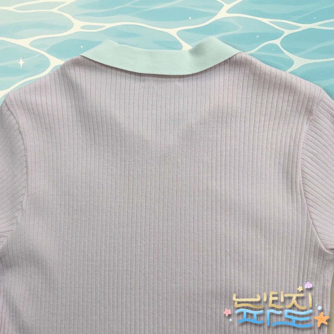 4 100 WAAC 헬로키티 22SS 골프 반팔 골지니트 상품이미지9