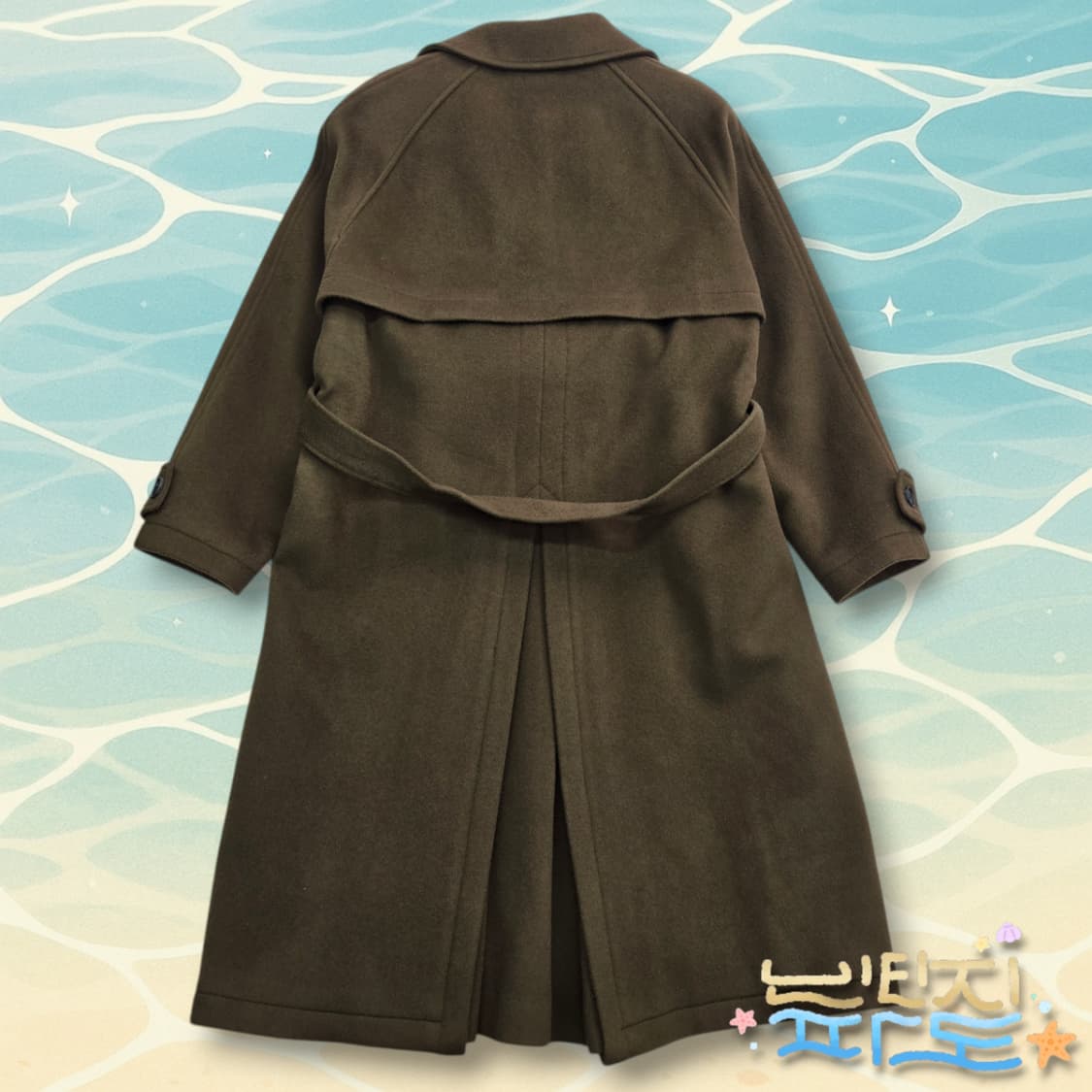 L 새제품 인사일런스 헤비 울 트렌치 코트 상품이미지8