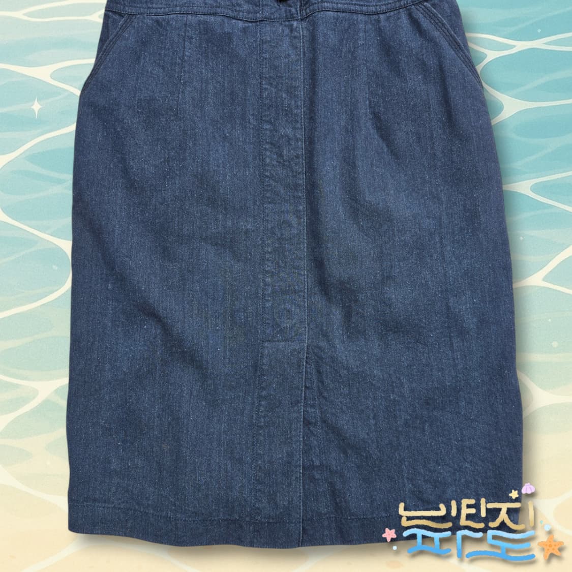 90 TIME 타임 데님 버튼 원피스 상품이미지3