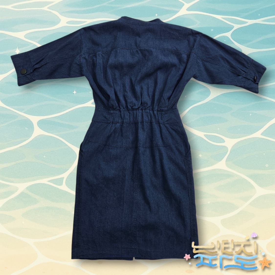 90 TIME 타임 데님 버튼 원피스 상품이미지4
