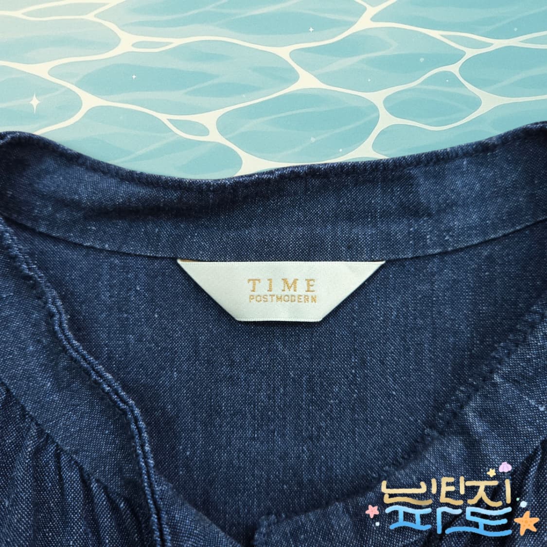 90 TIME 타임 데님 버튼 원피스 상품이미지7