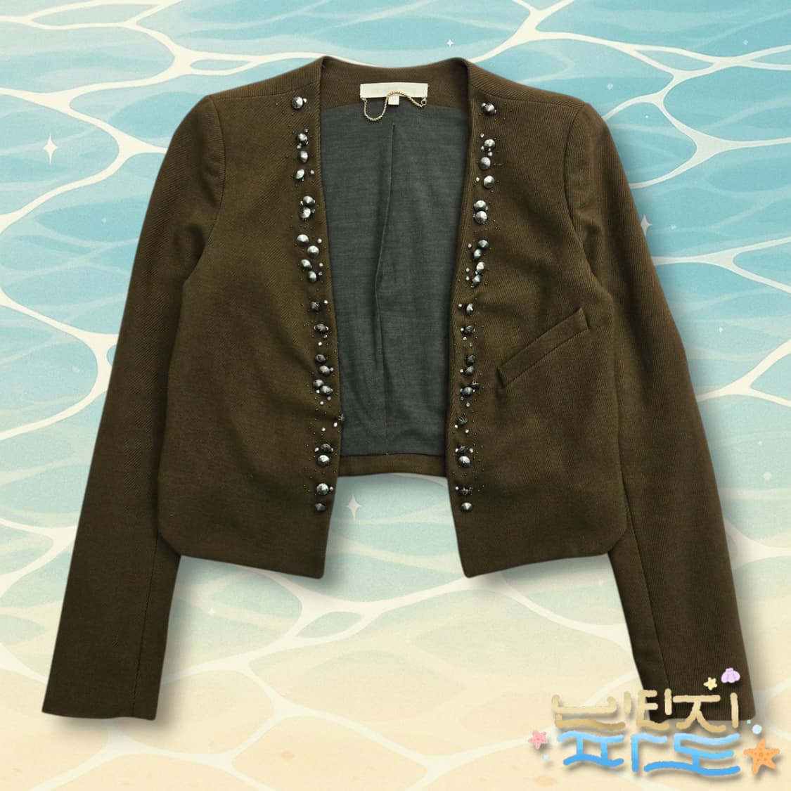 34 바네사브루노 스터드 포인트 오픈자켓 상품이미지1