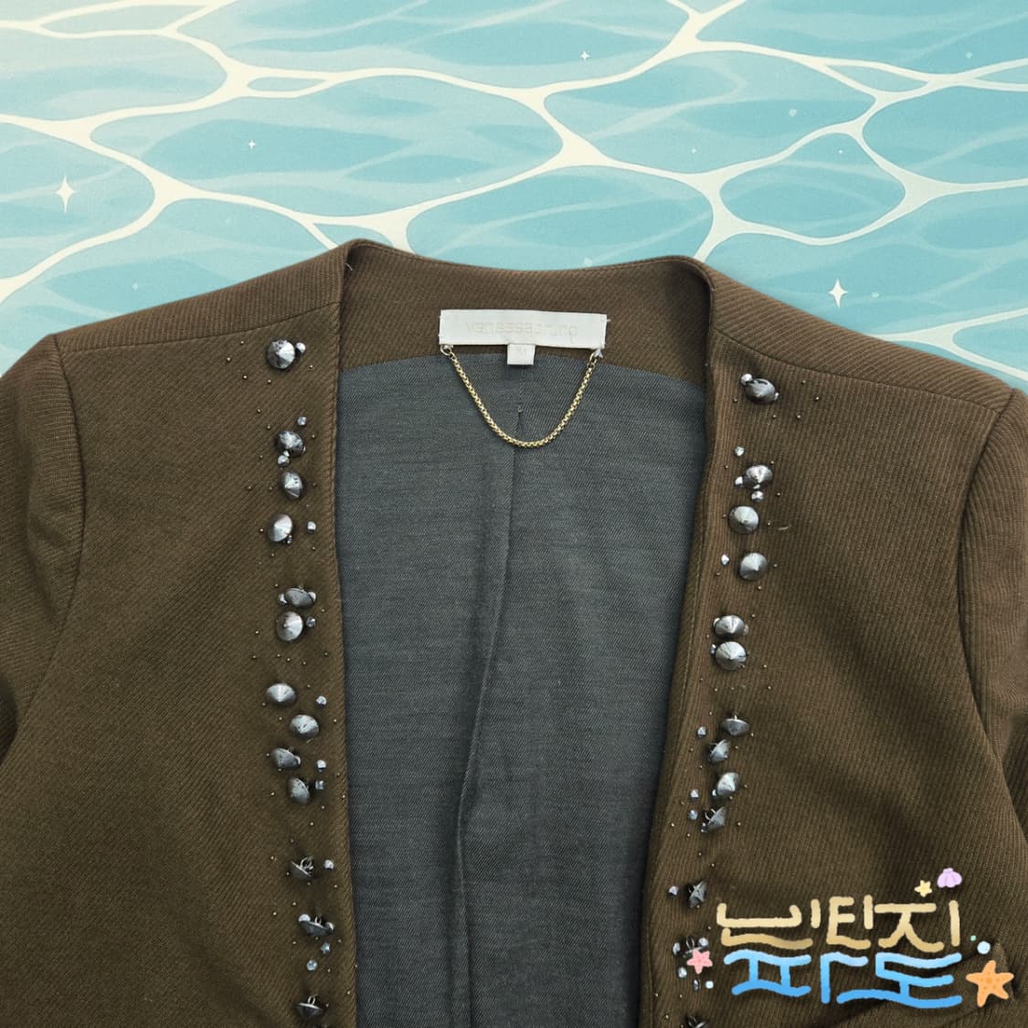 34 바네사브루노 스터드 포인트 오픈자켓 상품이미지2