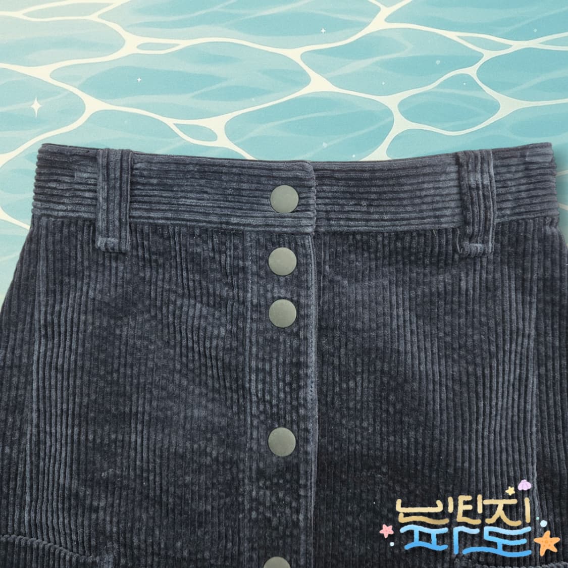 38 빔바이롤라 코듀로이 스냅버튼 스커트 상품이미지2