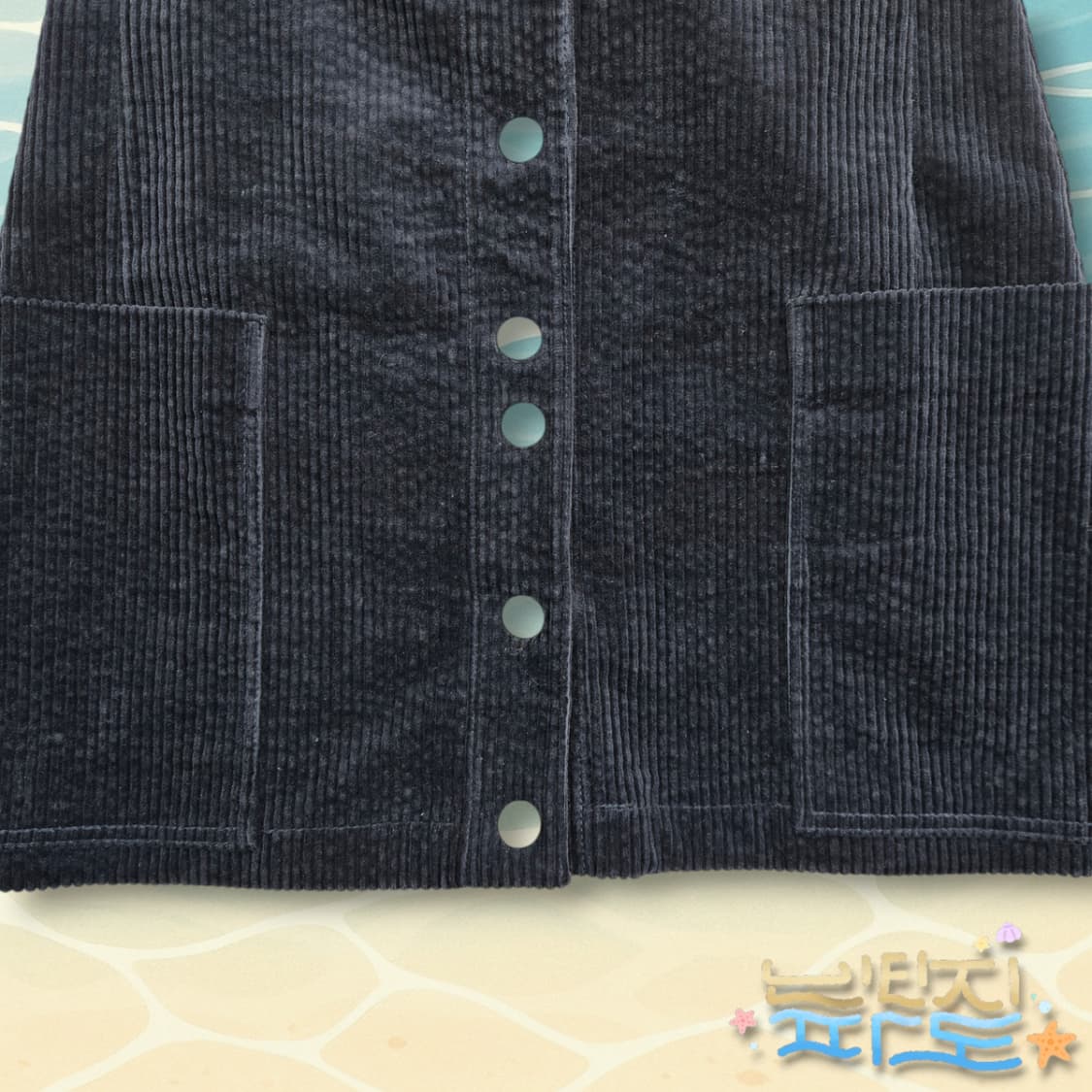 38 빔바이롤라 코듀로이 스냅버튼 스커트 상품이미지3