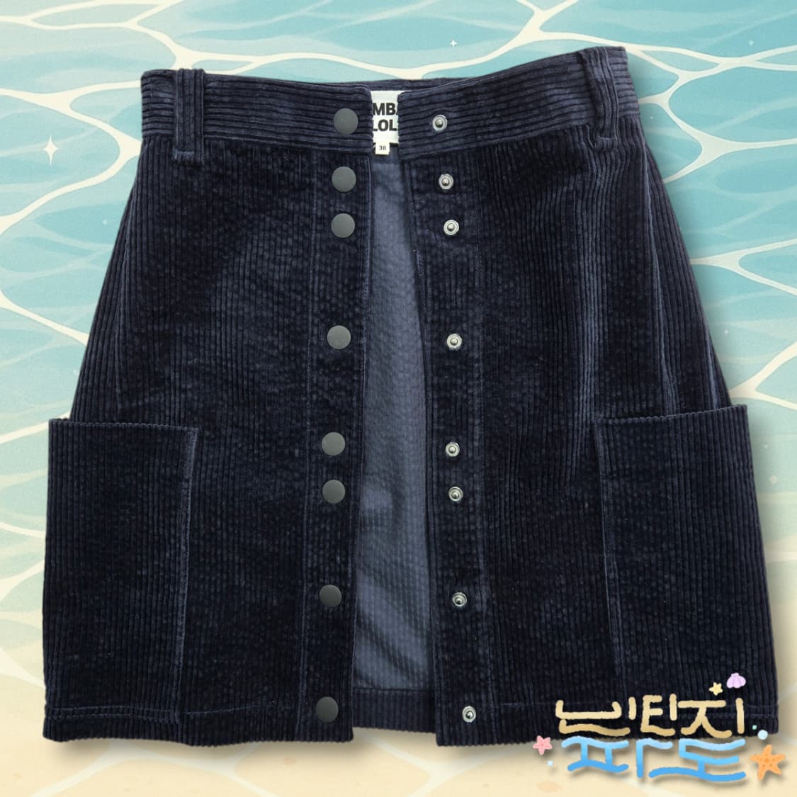 38 빔바이롤라 코듀로이 스냅버튼 스커트 상품이미지7