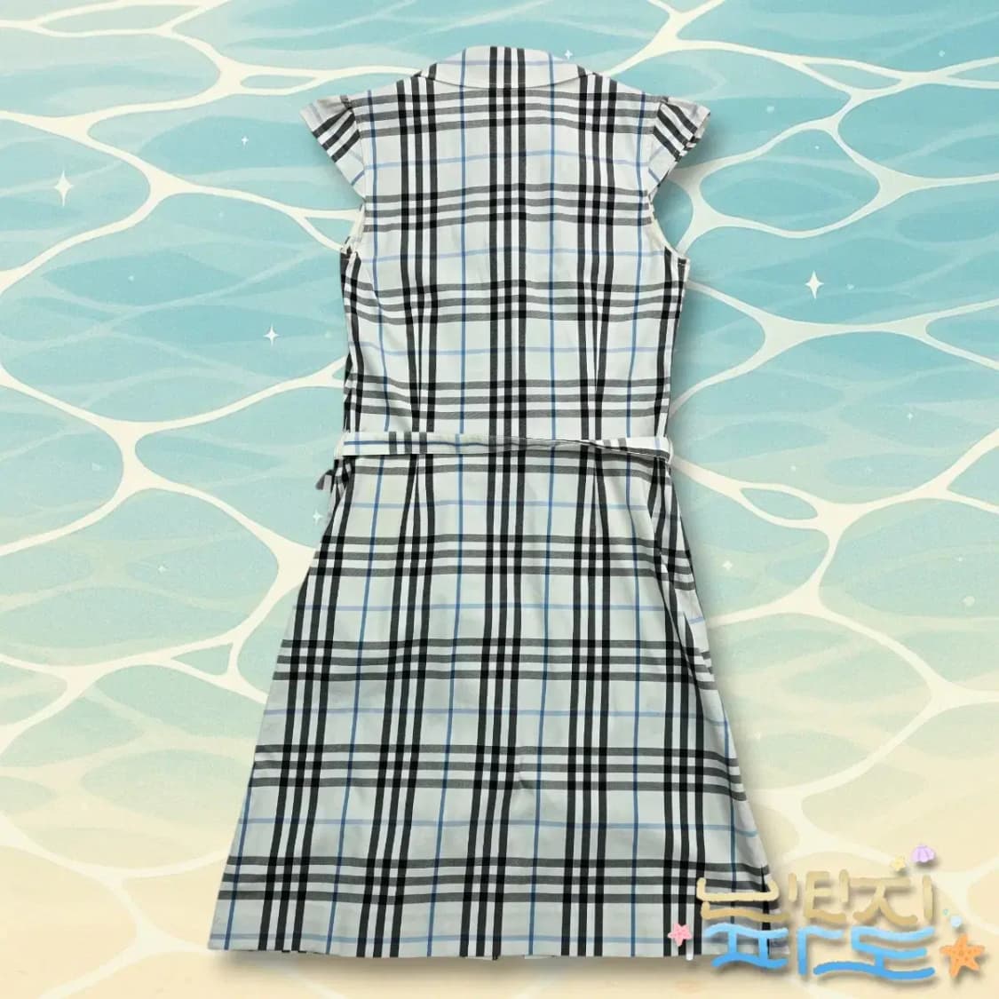 40 버버리 00s 체크 민소매 미디 원피스 상품이미지8
