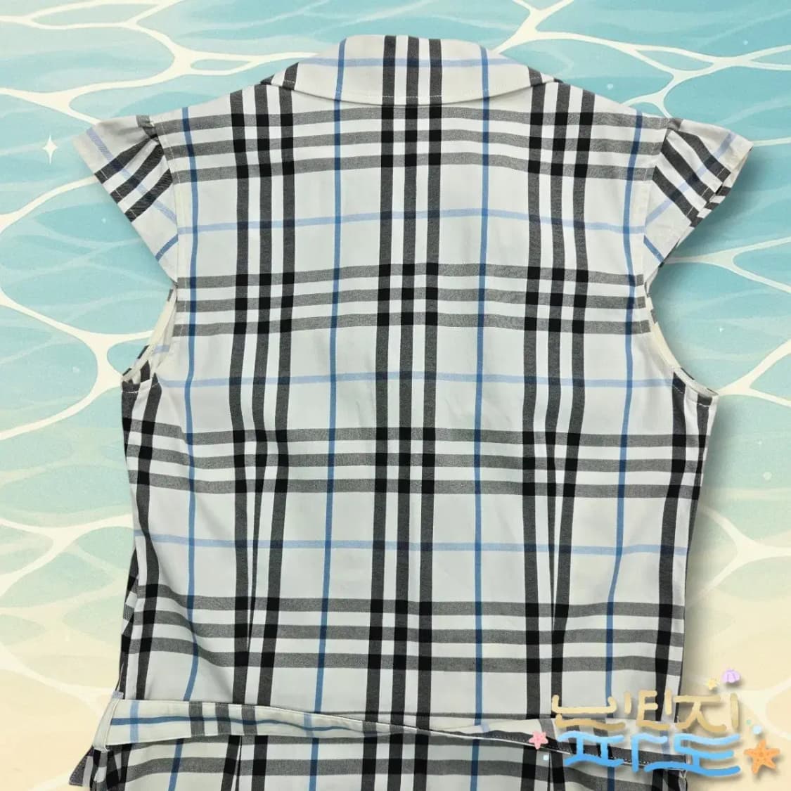 40 버버리 00s 체크 민소매 미디 원피스 상품이미지9