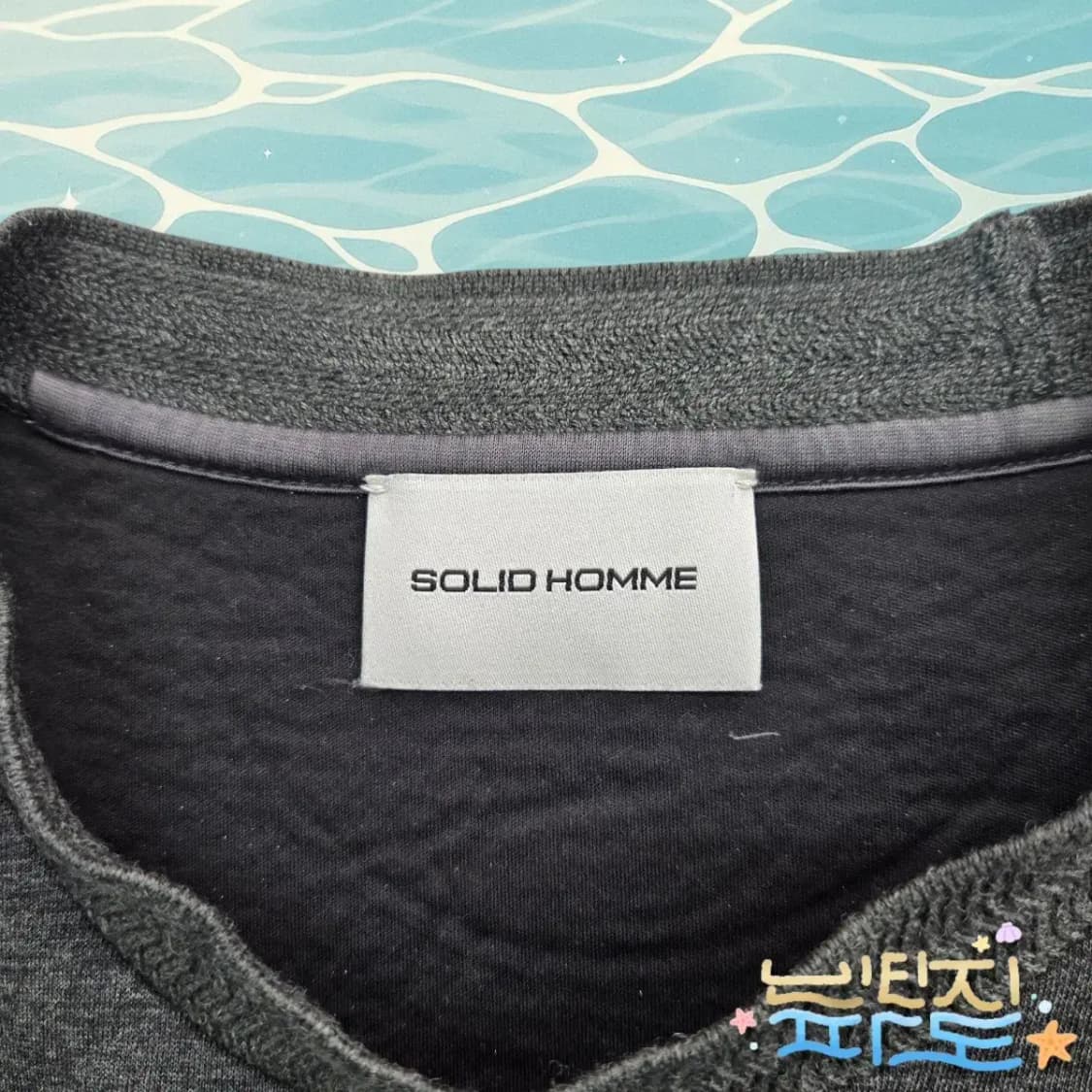 100 솔리드옴므 그래픽 맨투맨 상품이미지5