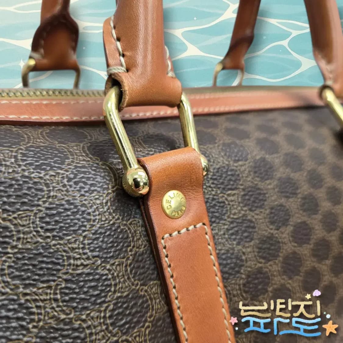 감정서O CELINE 셀린느 트리오페 머케덤 보스턴백 상품이미지7