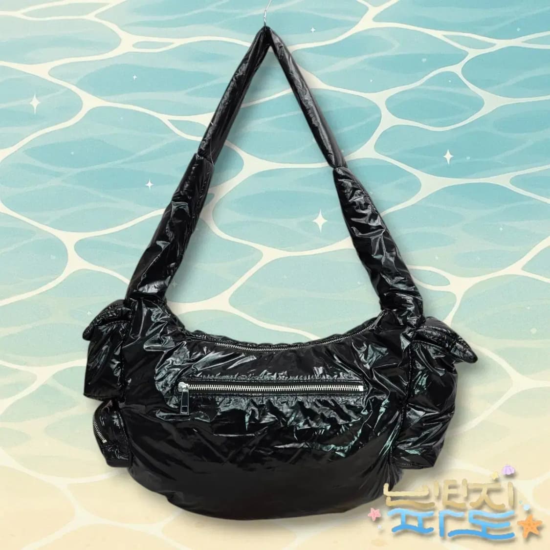 BADBLOOD 배드블러드 크루저 멀티카고 숄더백 패딩 오닉스 상품이미지4