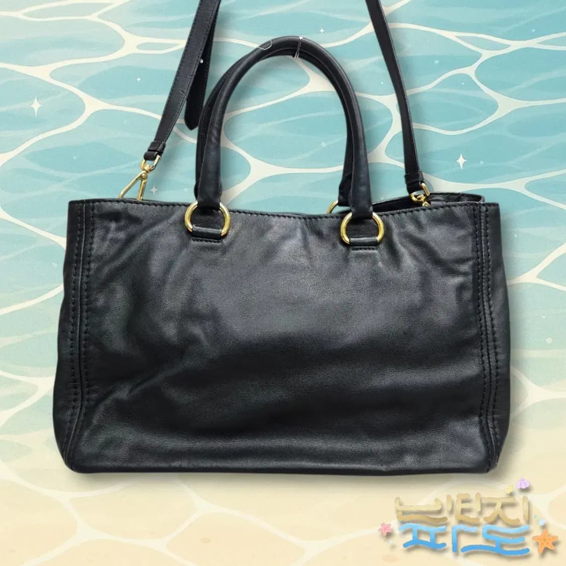 감정서O PRADA 프라다 카프 레더 토트 숄더백 상품이미지5