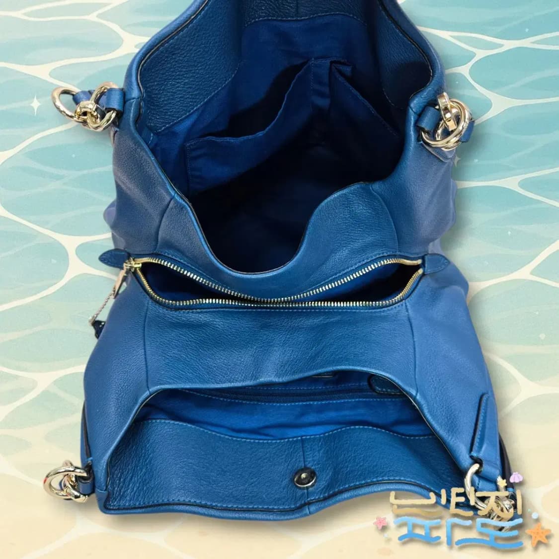 COACH 코치 포비 블루 숄더백 상품이미지8