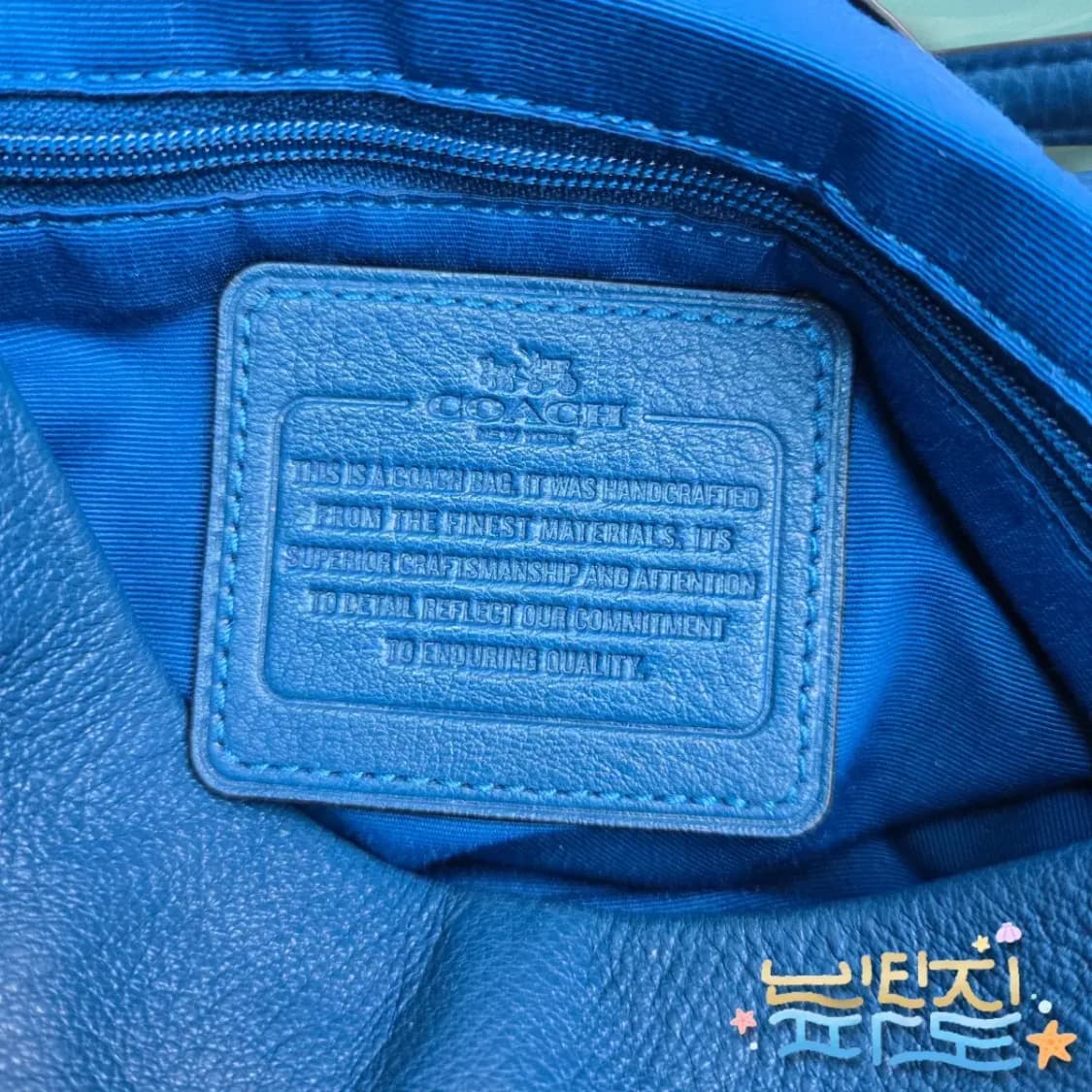 COACH 코치 포비 블루 숄더백 상품이미지9